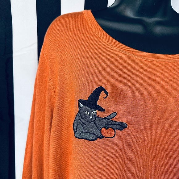 modcloth x collectif machi witches’ cat jumper sweater - NWT - Picture 3 of 6